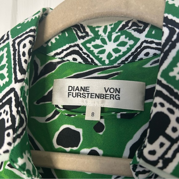 Diane Von Furstenberg Alea Printed Crepe Midi Dress - Picture 8 of 15